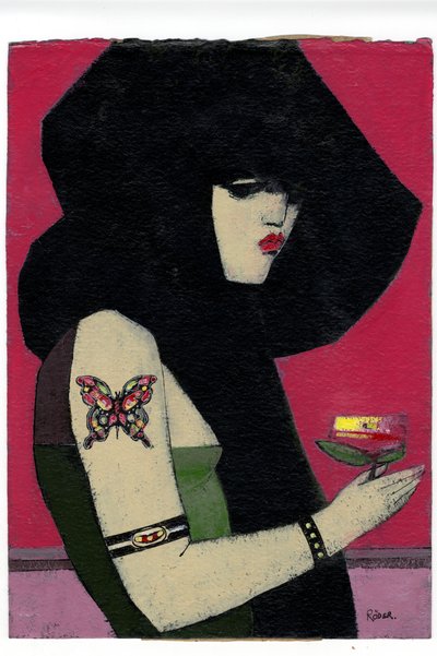 Tatuagem de borboleta de Endre Roder