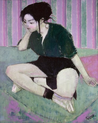 Liz (óleo sobre tela) de Endre Roder