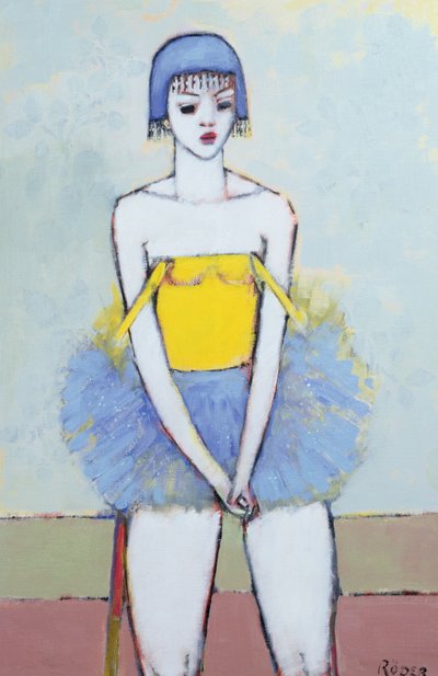 Spangled Tutu (óleo a bordo) de Endre Roder