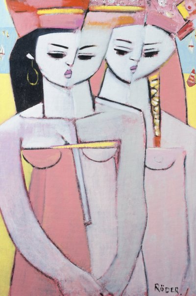 Dois de Ys, 2005 (óleo sobre tábua de lona) de Endre Roder