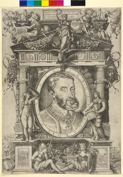 Sacro Imperador Romano Carlos V (gravura) de Enea Vico