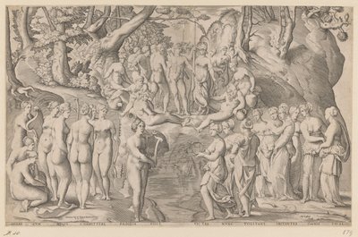 Concurso entre as Musas e os Pierides de Enea Vico