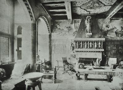 9 Melbury Road: sala de estar, 1890 de English Photographer
