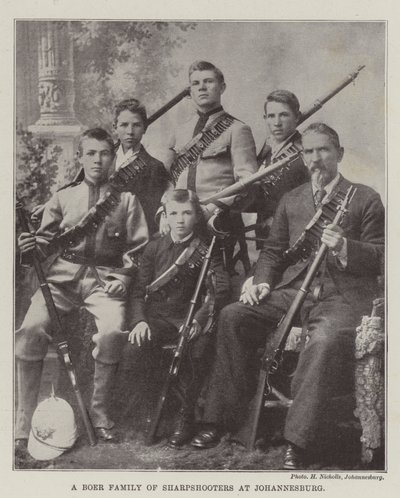Uma Família Boer de Atiradores em Joanesburgo de English Photographer