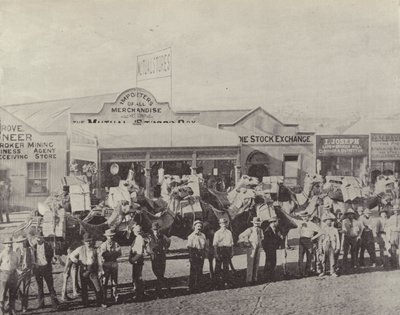 Um trem do camelo, Coolgardie, Austrália Ocidental de English Photographer