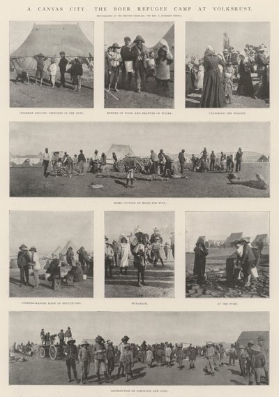 A Canvas City, o Campo de Refugiados Boer na Volksrust de English Photographer