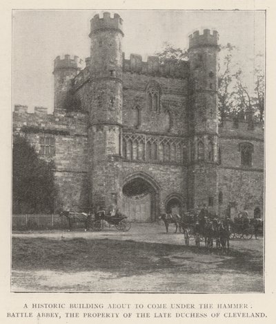 Um edifício histórico prestes a entrar sob o martelo, Battle Abbey, a propriedade da falecida Duquesa de Cleveland de English Photographer