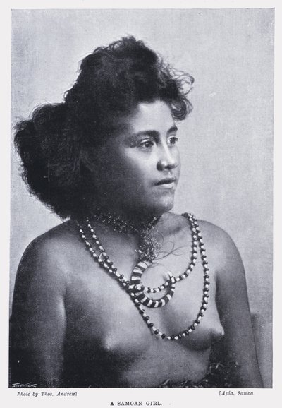 Uma menina samoana de English Photographer