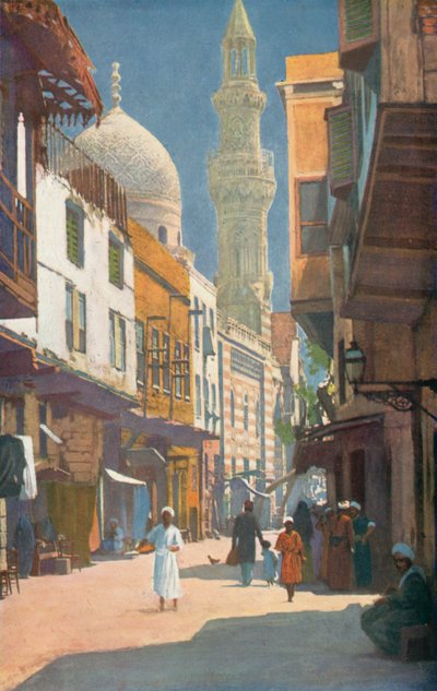 Uma rua no Cairo, Egito (fotografia a cores) de English Photographer