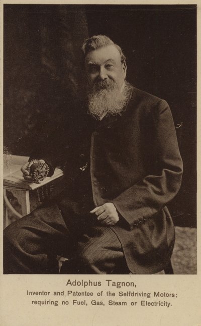 Adolphus Tagnon, inventor de motores autodrenados de English Photographer