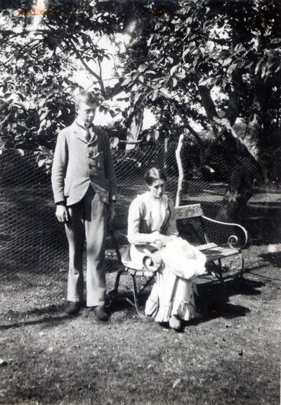 Adrian e Virginia Stephen, 1900 (foto do bw) de English Photographer