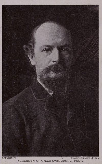 Algernon Charles Swinburne (1837-1909), poeta e dramaturgo inglês de English Photographer