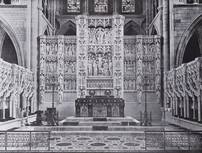 Altar e Reredos, Catedral de Truro (foto a p/b) de English Photographer