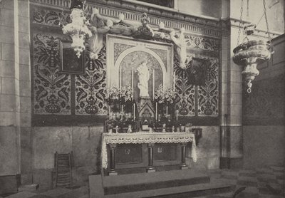Altar da Igreja Latina, Nazaré, no local da casa onde Cristo viveu de English Photographer