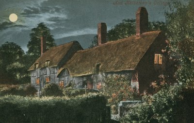 Ann Hathaways Cottage. Postal enviado em 1913. de English Photographer