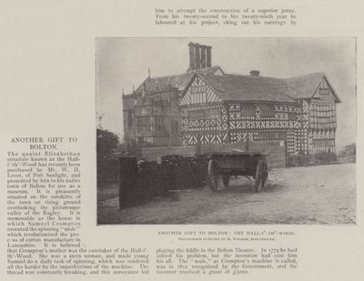 Outro presente para Bolton, o Hall-i-th-Wood de English Photographer