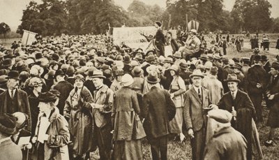 Reunião anti-guerra no Hyde Park (foto sépia) de English Photographer