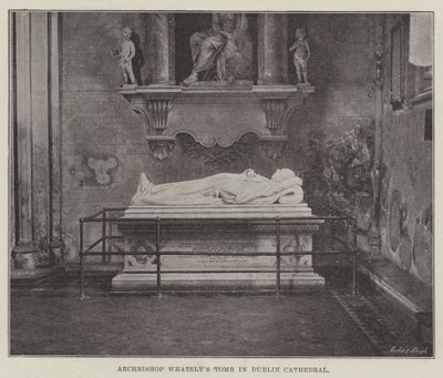 Arcebispo Whatelys Tomb na Catedral de Dublin de English Photographer