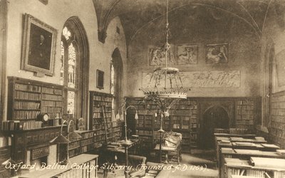 Biblioteca da faculdade de Balliol, Oxford de English Photographer