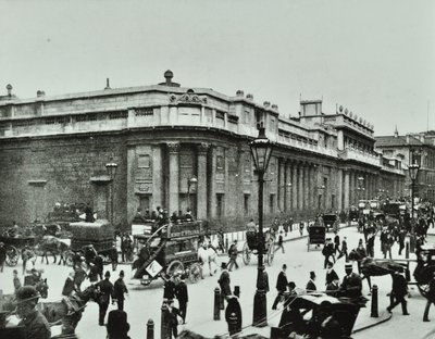 Banco da Inglaterra, Threadneedle Street, Cidade de Londres, 1890 de English Photographer
