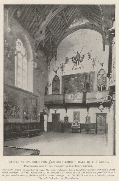 Abadia de Batalha, vendida por £ 200.000, Abbots Hall na Abadia de English Photographer