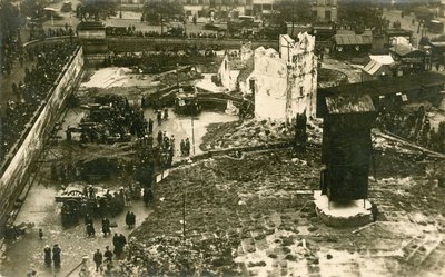 Área danificada por bombas de Londres de English Photographer