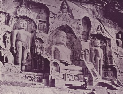 Figuras Budistas, O Vale Feliz, Gwalior de English Photographer