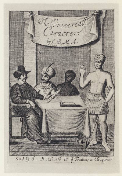 C Beck, The Vniversall Caracter, I Rothwell 1657 (foto a p/b) de English Photographer
