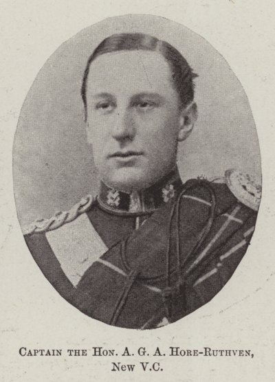 Capitão o Honorável AGA Hore-Ruthven, Novo VC de English Photographer