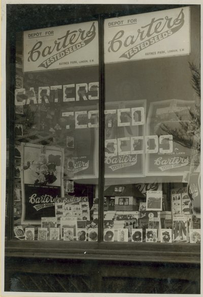 Exposição de Sementes Testadas por Carters de English Photographer