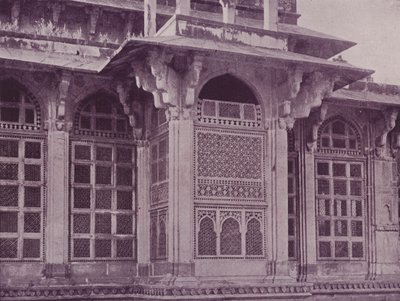 Janela entalhada da grade, Gwalior de English Photographer