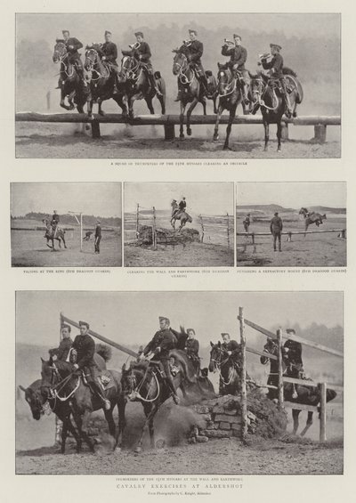 Exercícios de cavalaria em Aldershot de English Photographer
