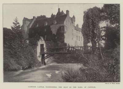 Castelo de Cawdor, Nairnshire, o assento do conde de Cawdor de English Photographer