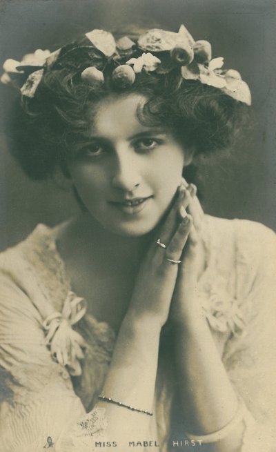 Celebridades do Palco: Miss Mabel Hirst, c.1903-08 de English Photographer