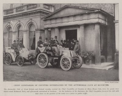 Chefe de condados de condados entretidos pelo Automobile Club em Richmond de English Photographer