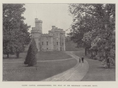 Castelo de Cluny, Aberdeenshire, a sede do senhor Reginald Cathcart, Baronet de English Photographer