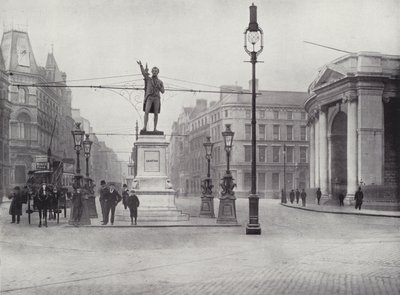 College Green, Dublin, com a estátua de Grattan de English Photographer