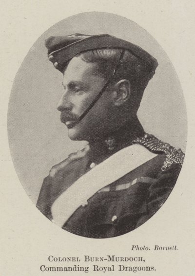 Coronel Burn-Murdoch, comandando Royal Dragoons de English Photographer