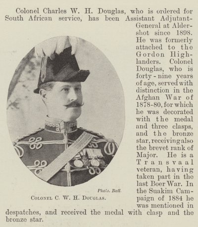Coronel CWH Douglas de English Photographer