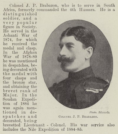 Coronel JP Brabazon de English Photographer