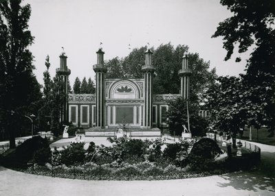 Cremorne Gardens; Londres: Templo dos fogos de artifício de English Photographer