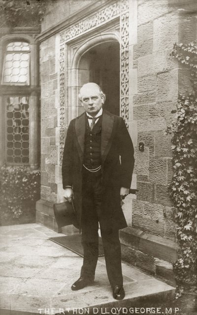 David Lloyd George, político liberal galês (foto a p/b) de English Photographer