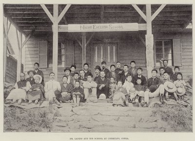 Dr. Landis e sua escola na Chemulpo, Corea de English Photographer