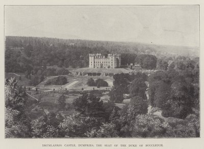 Castelo de Drumlanrig, Dumfries, a sede do duque de Buccleuch de English Photographer