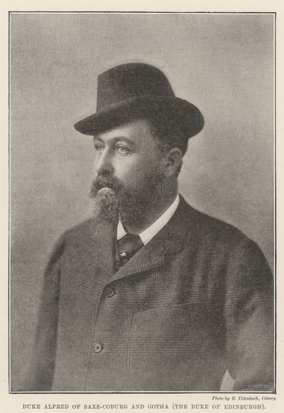 Duque Alfred de Saxe-Coburg e Gotha, o duque de Edimburgo de English Photographer