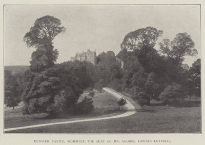 Dunster Castle, Somerset, a sede do Sr. George Fownes Luttrell de English Photographer