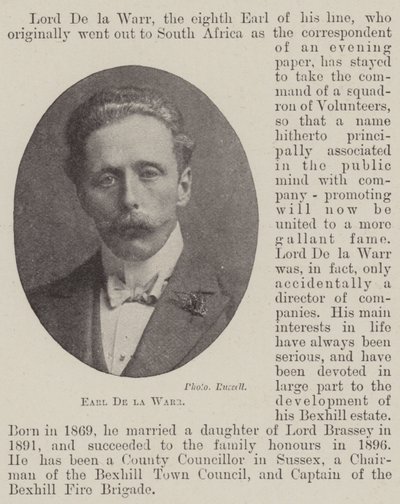 Earl De la Warr de English Photographer