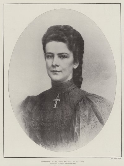 Isabel da Baviera, imperatriz da Áustria de English Photographer