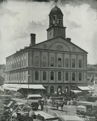 Faneuil Hall, Boston (foto a p/b) de English Photographer