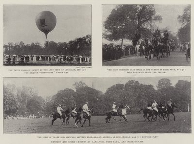 Moda e Esporte, Eventos em Ranelagh, Hyde Park e Hurlingham de English Photographer